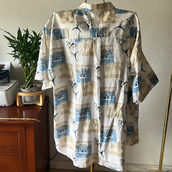 Hawaiian Style MEN  Shirt 2XL Monte Carlo-Cotton size 3XL/54-56 - Picture 4 of 5